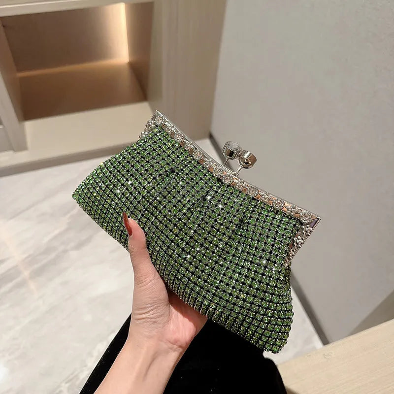 Luxe Rhinestone Evening Clutch