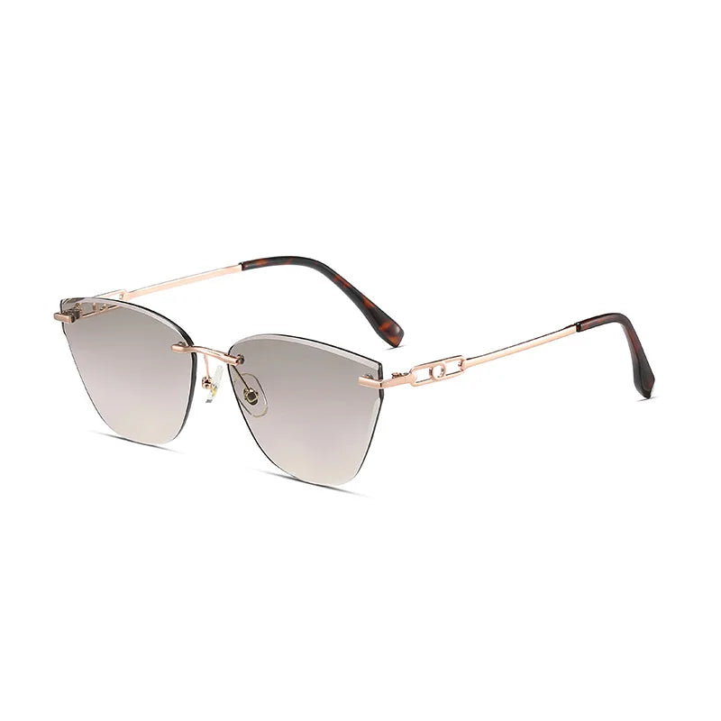 Rimless Polygon Sunglasses