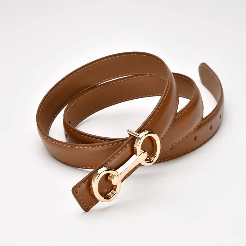 Slim Leather Waist Belt
