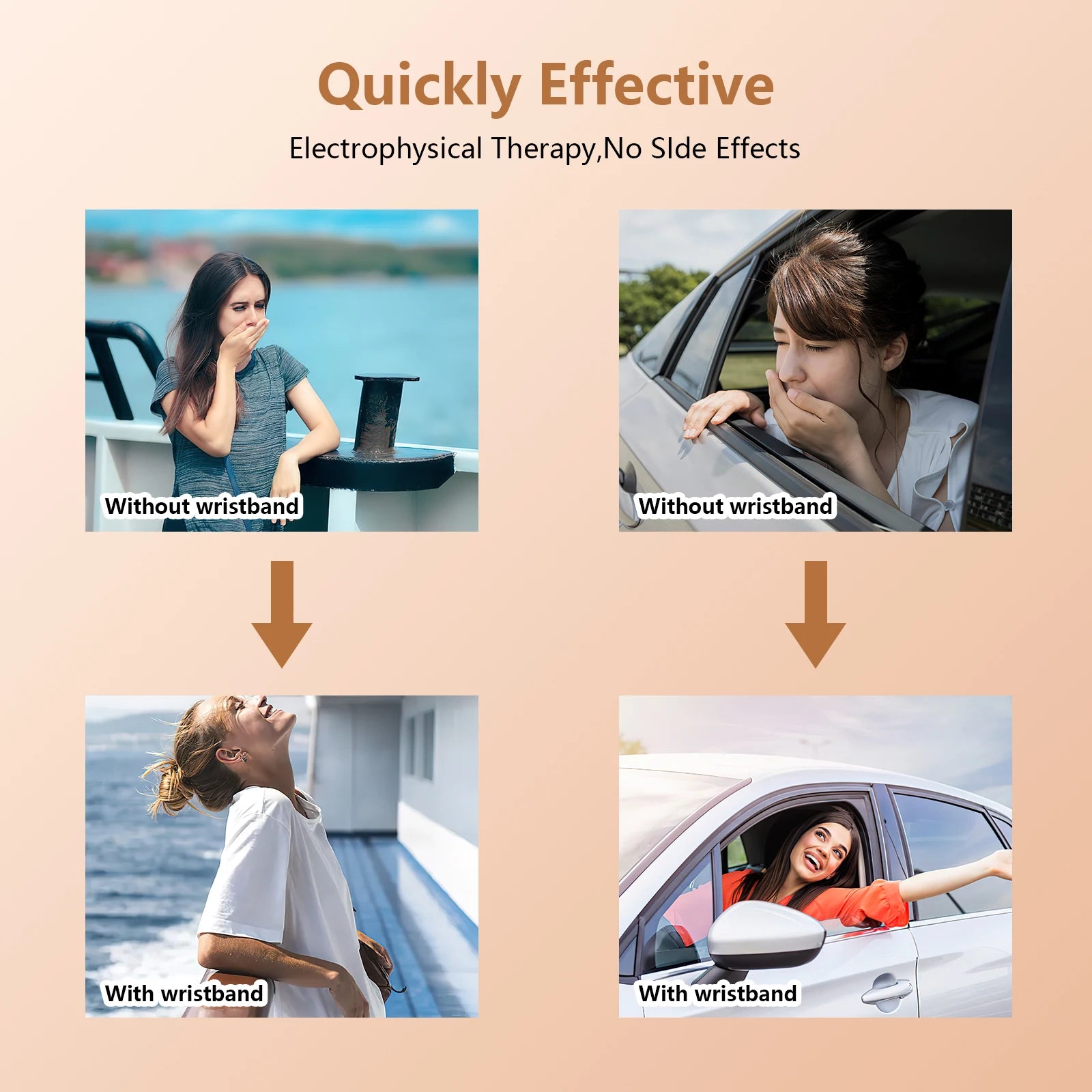 Rechargeable Nausea Relief Wristband