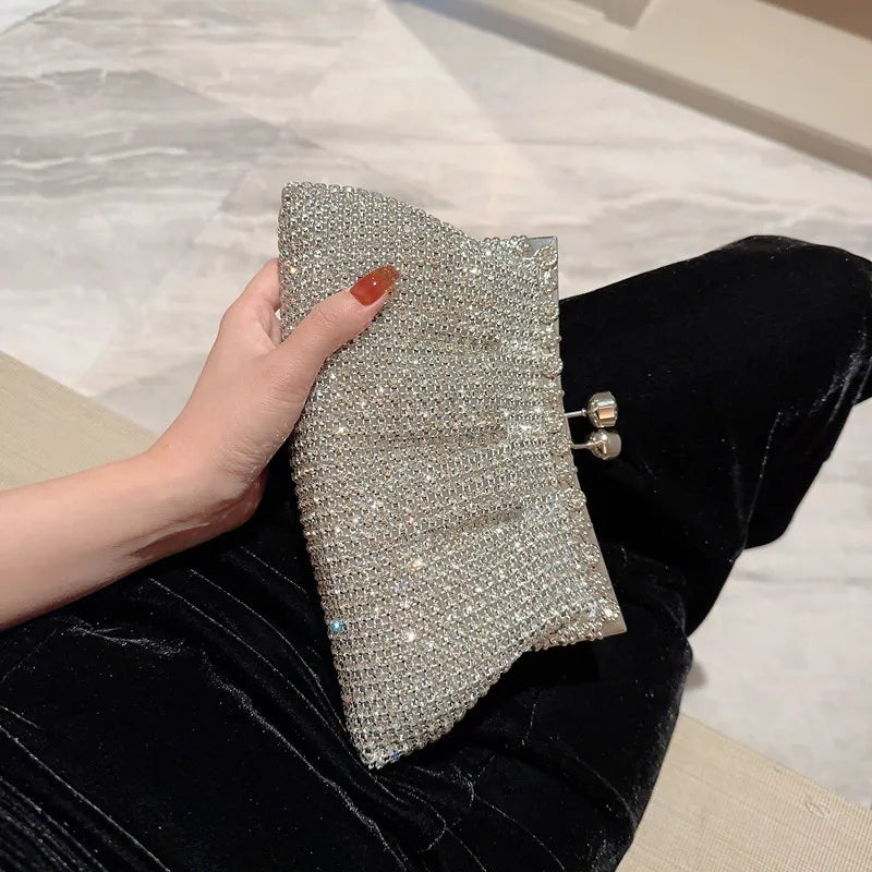 Luxe Rhinestone Evening Clutch