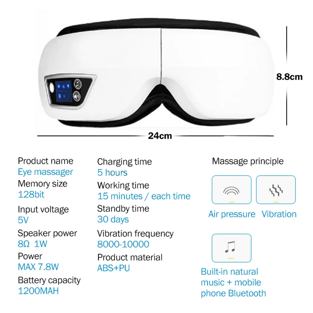 Smart Vibration Eye Massager 6D