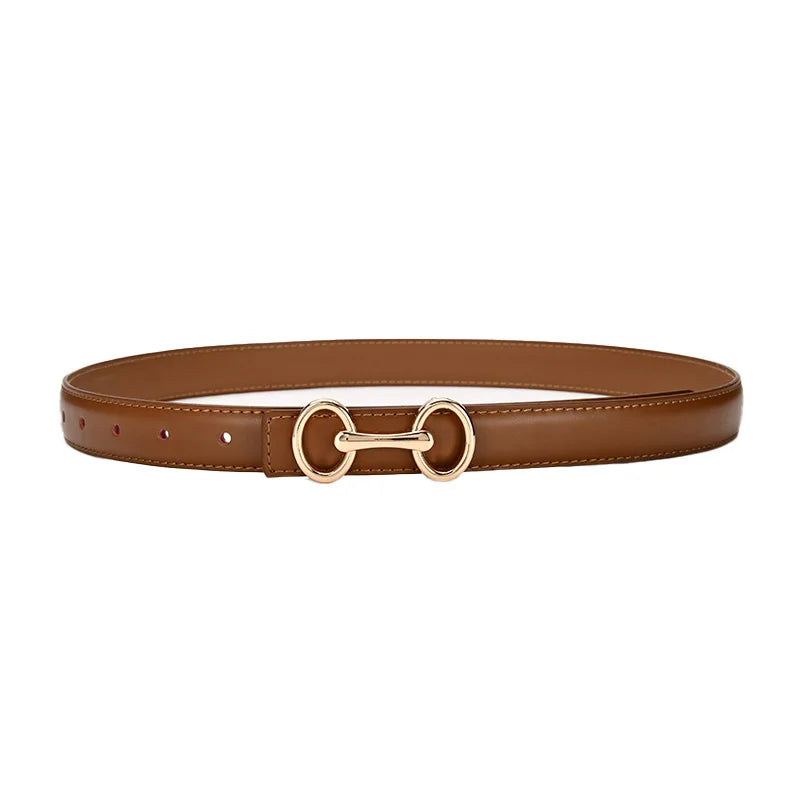 Slim Leather Waist Belt