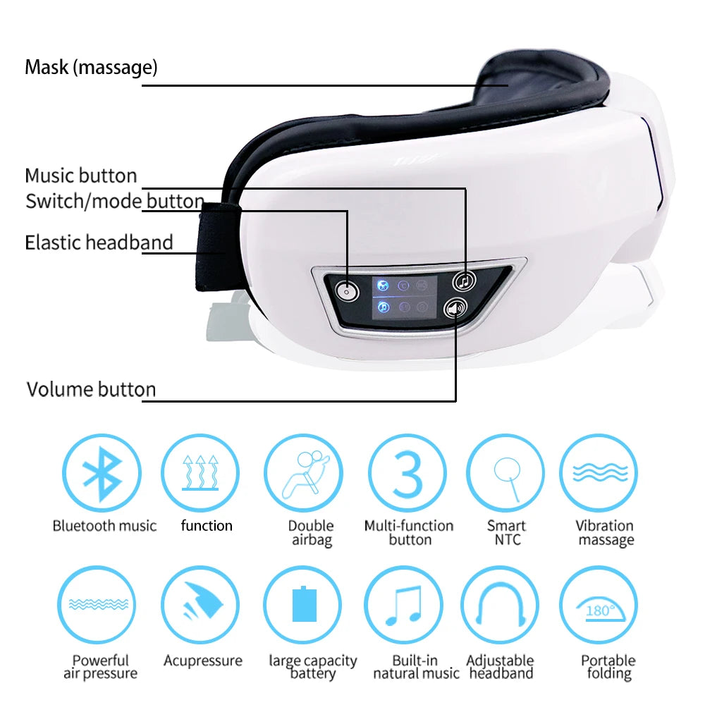 Smart Vibration Eye Massager 6D