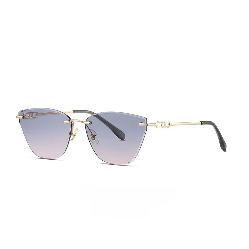 Rimless Polygon Sunglasses