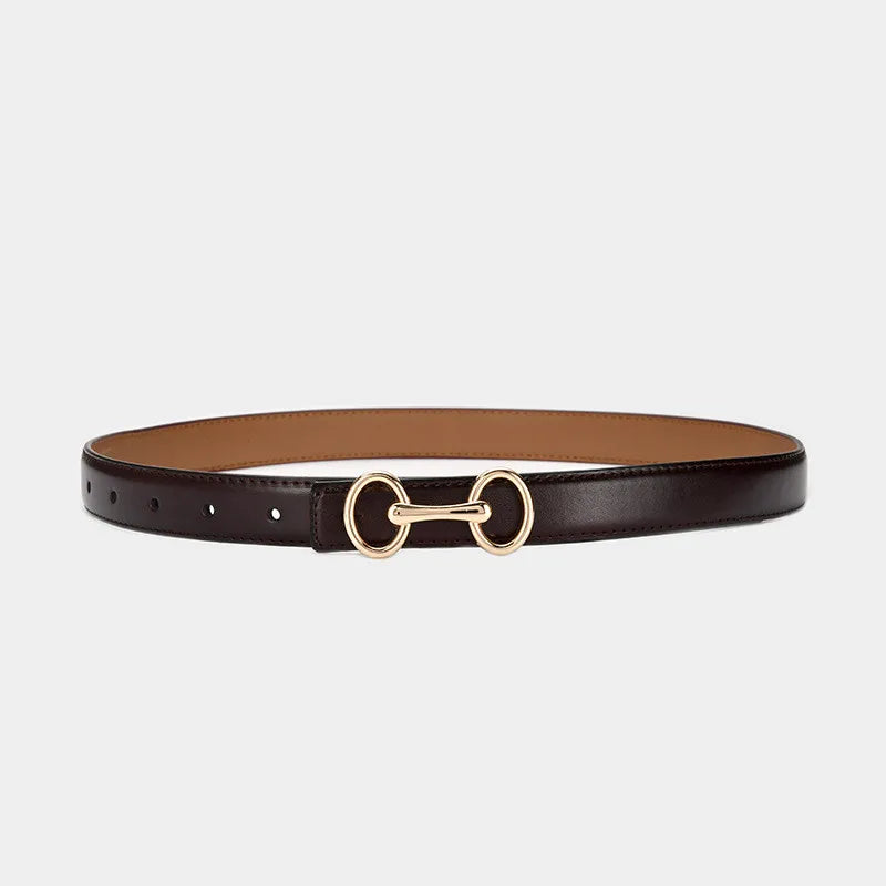 Slim Leather Waist Belt
