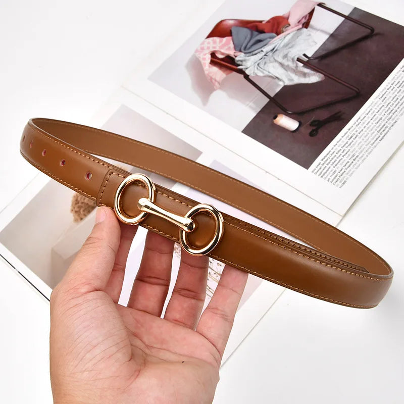 Slim Leather Waist Belt