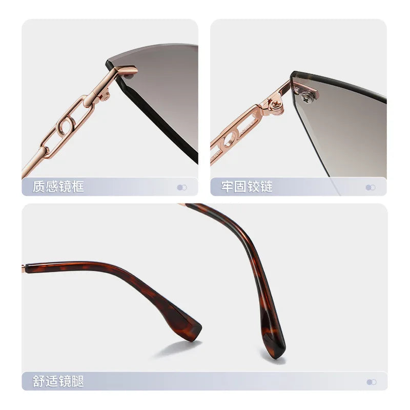 Rimless Polygon Sunglasses