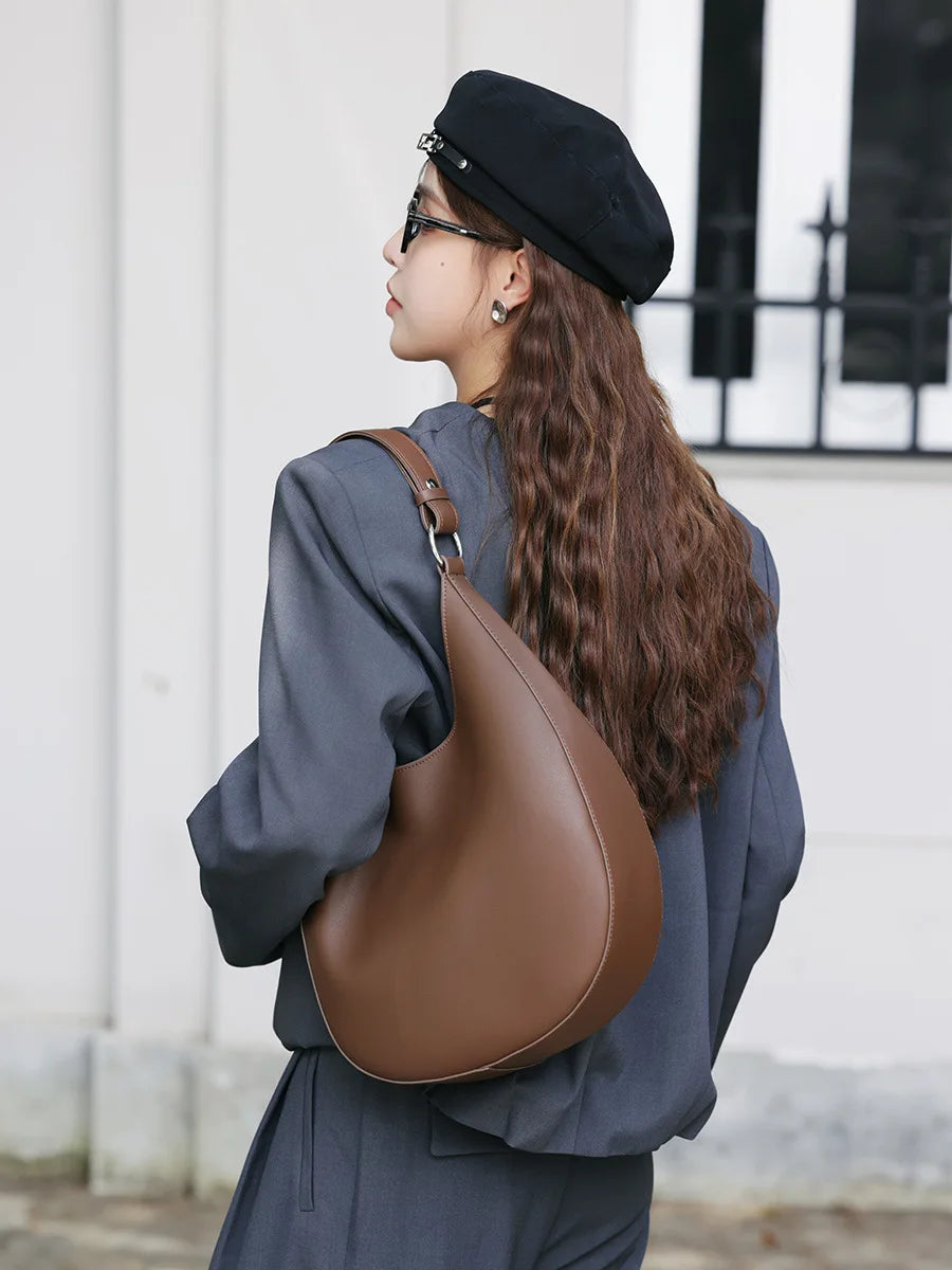 Luna Leather Shoulder Bag