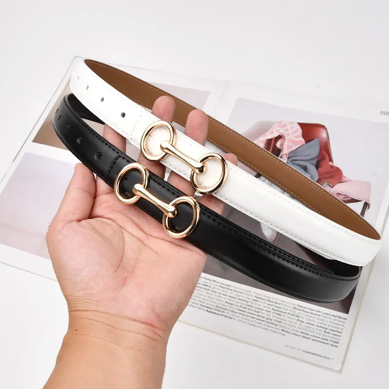 Slim Leather Waist Belt