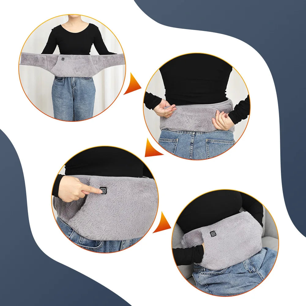 Electric Heating Belt Abdominal Back Muscle Warm Therapy
