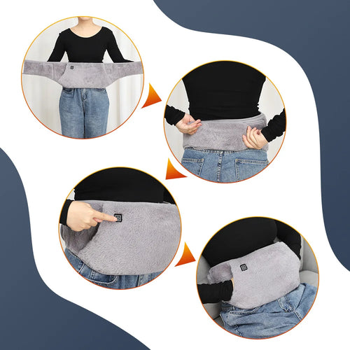 Electric Heating Belt Abdominal Back Muscle Warm Therapy
