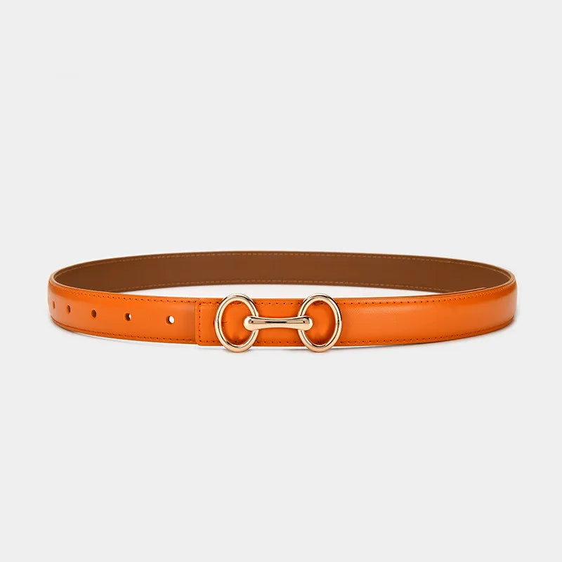 Slim Leather Waist Belt
