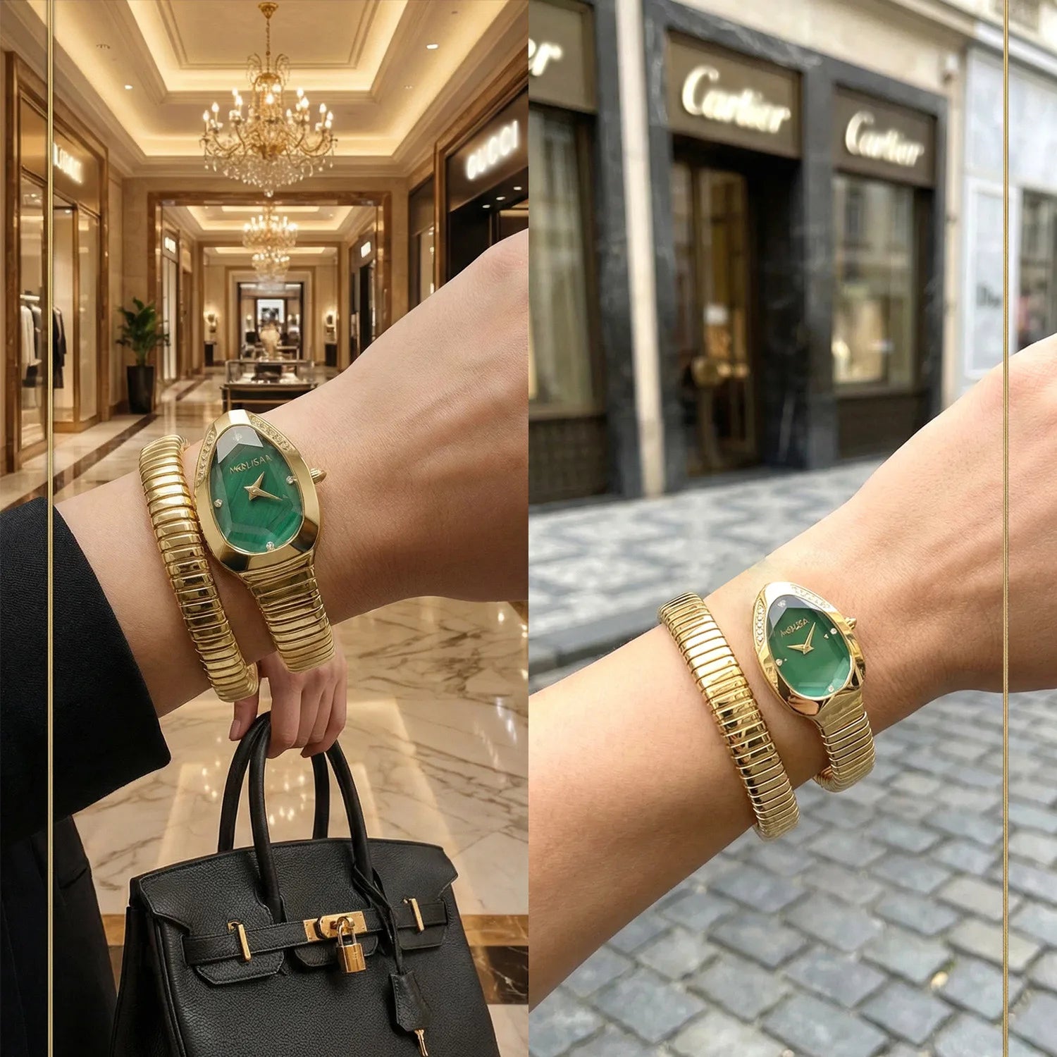 unique fashion snake watch